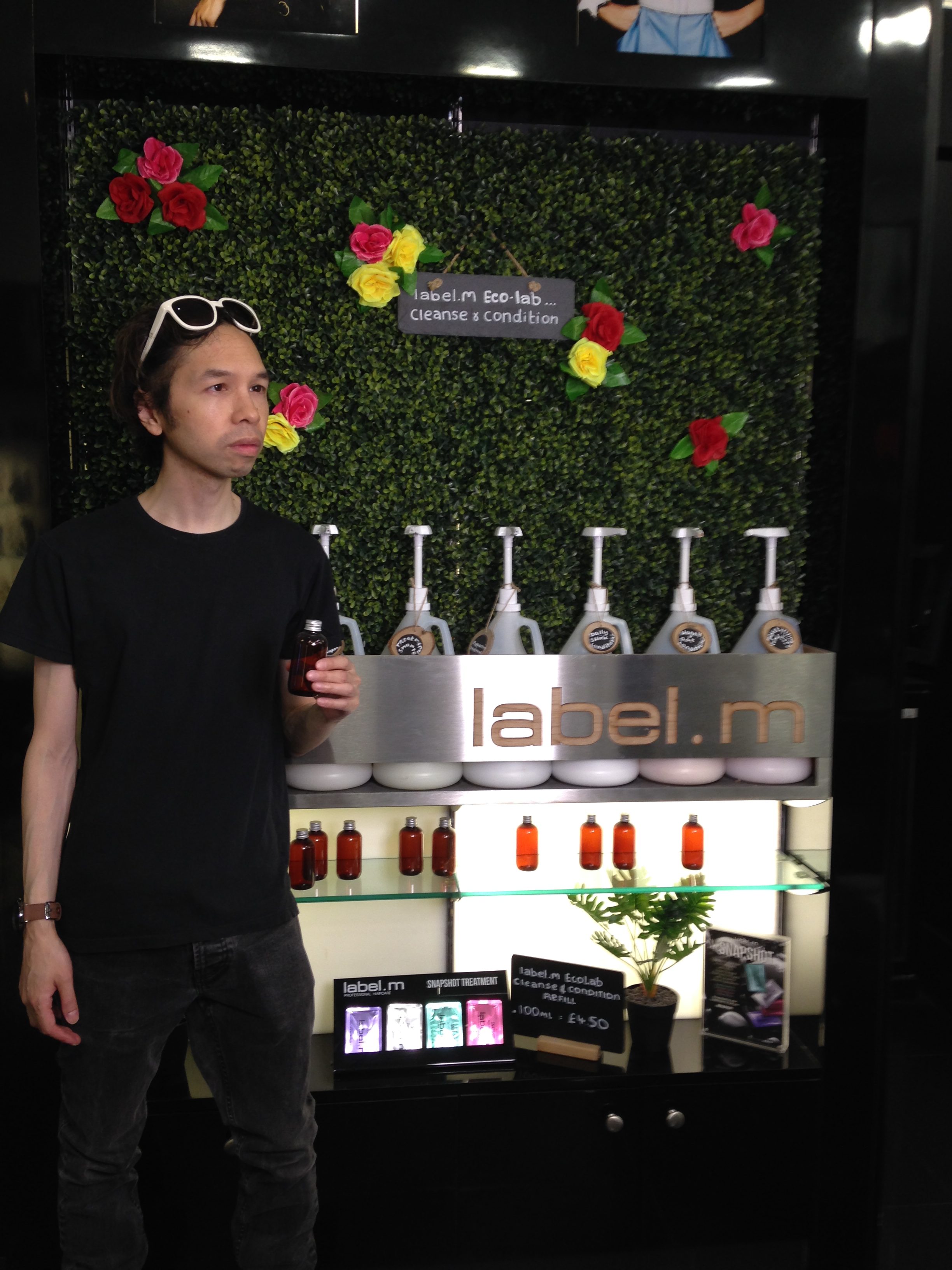 CLEANSE AND CONDITION WITH LABEL. M ECO LAB BY TONI & GUY HAIRDRESSING
